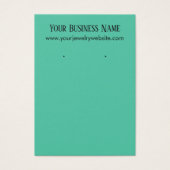 Cartes d'affichage simples Porte-oreilles vert Bis (Devant)