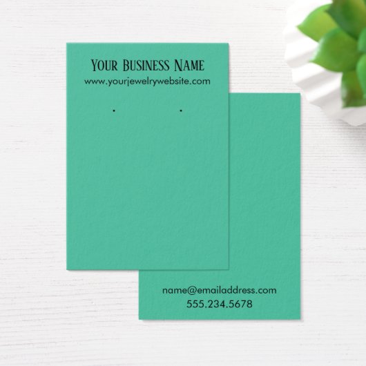 Cartes d'affichage simples Porte-oreilles vert Bis (Bureau)