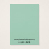 Cartes d'affichage simples vert clair (Dos)