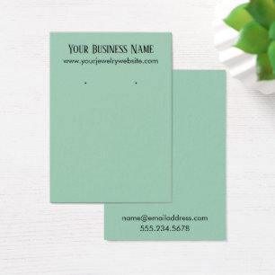 Cartes d'affichage simples vert clair