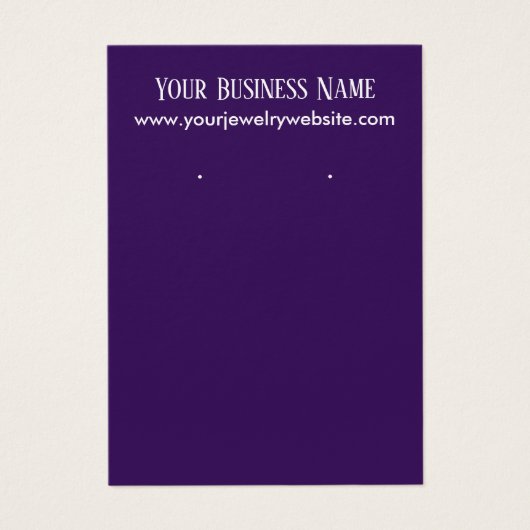 Cartes d'affichage simples, violet foncé (Devant)