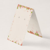 Cartes d'affichage sur mesure élégante et florale (Devant)