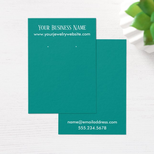 Cartes d'affichage Turquoises simples et minimes (Bureau)