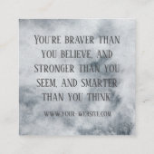 Cartes d'Affirmation Aquarelle Gris (Dos)