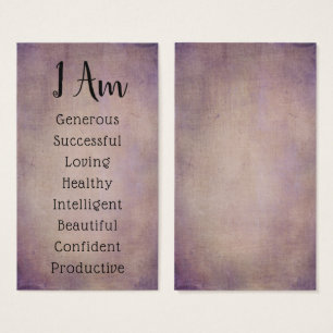 Cartes d'affirmation : Choisissez vos propres mots