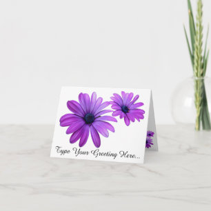 Cartes Daisy Card Pink Flowers Custom Daisy Cartes