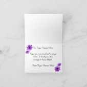 Cartes Daisy Card Pink Flowers Custom Daisy Cartes (Intérieur)