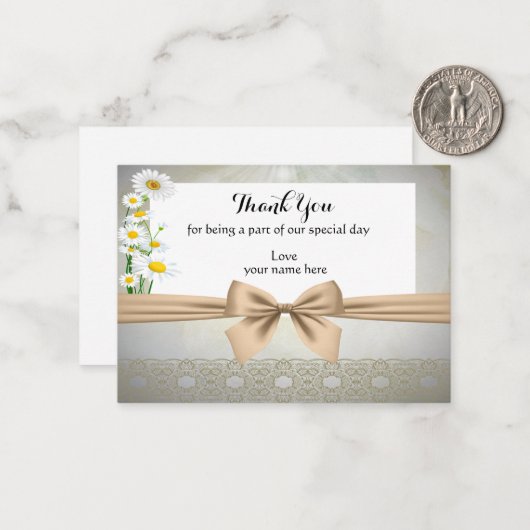 Cartes Daisy Merci (Devant/Arrière en situation)