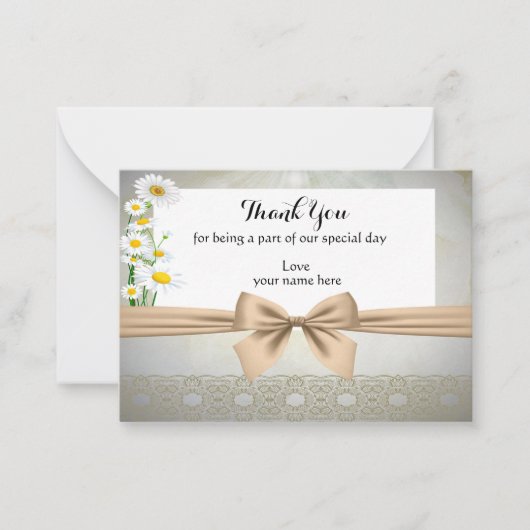 Cartes Daisy Merci (Devant)