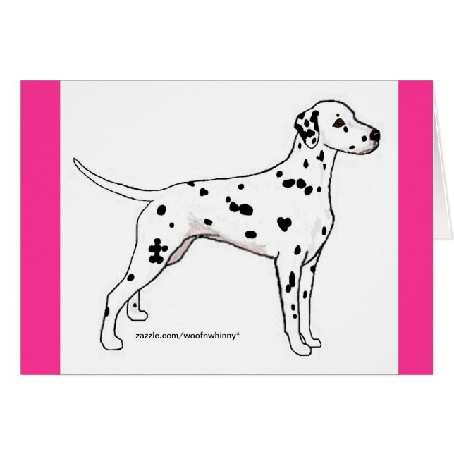 Cartes Dalmatiennes : Noirs (Devant Horizontal)