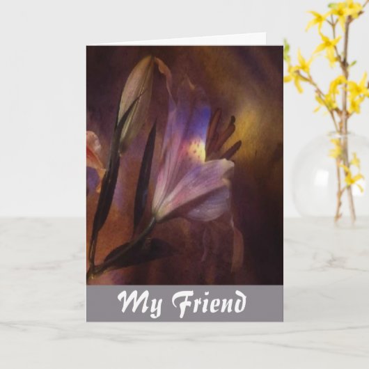 Cartes d'amitié (Fleur jaune)