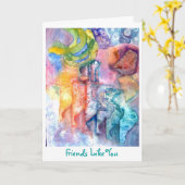 Cartes d'amitié (Fleur jaune)