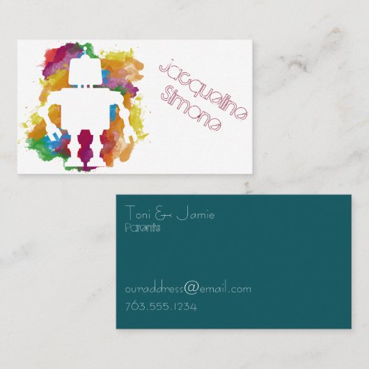 Cartes d'amitié de robots (Devant / Derrière)