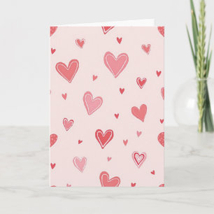 Cartes d'amour à cœurs simples