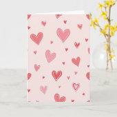 Cartes d'amour à cœurs simples (Fleur jaune)