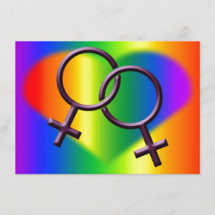 Cartes d'amour d'arc-en-ciel d'invitations de