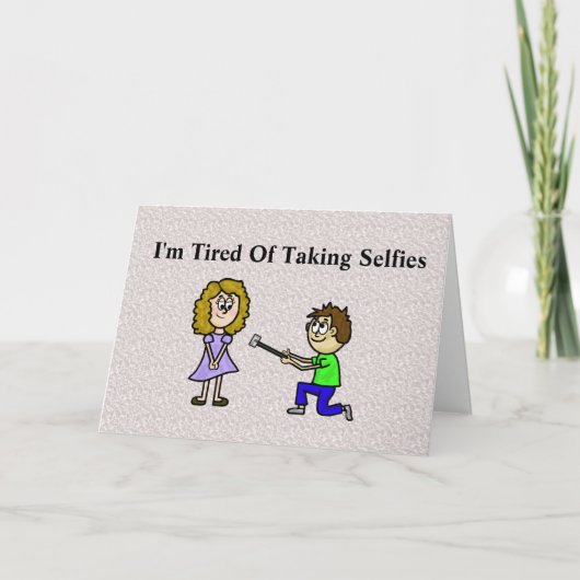 Cartes d'amour de couple pour selfies romantiques (Devant)