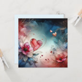 Cartes d'amour de la Saint-Valentin (Devant/Arrière en situation)