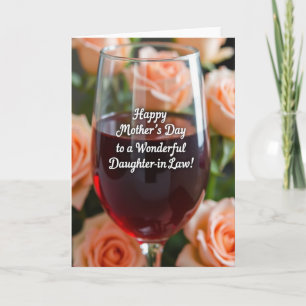 Cartes d'amour des mères Roses pêche
