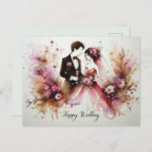 Cartes d'Amour Mariage (Devant / Derrière)