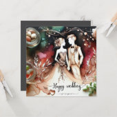 Cartes d'Amour Mariage (Devant/Arrière en situation)