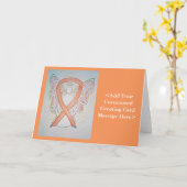 Cartes d'angle Bright Gold Awareness Ribbon (Fleur jaune)