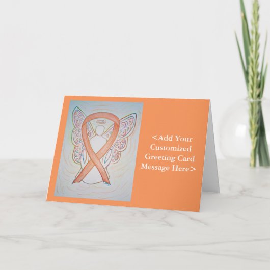 Cartes d'angle Bright Gold Awareness Ribbon (Devant)