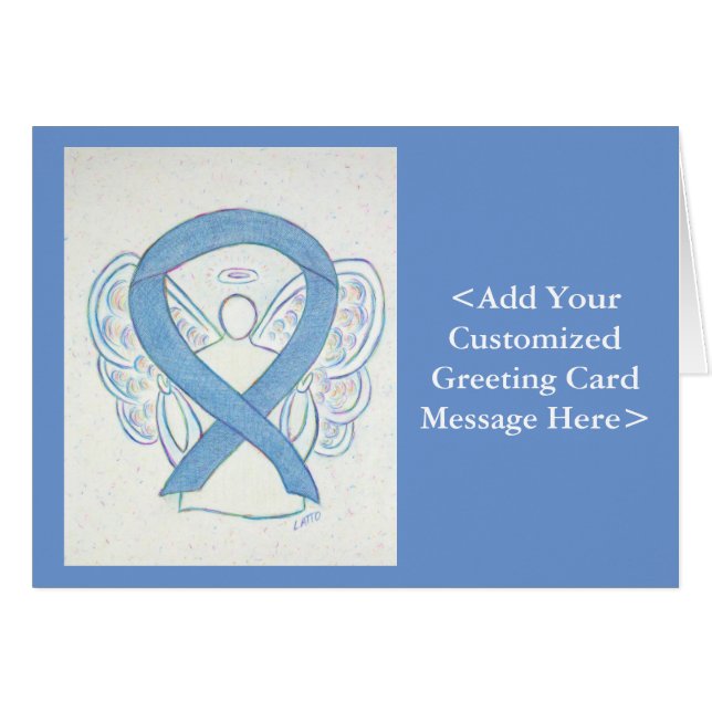 Cartes d'angle de ruban Denim Awareness (Devant horizontal)