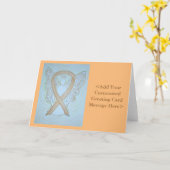 Cartes d'angle Pastel Gold Awareness Ribbon (Fleur jaune)