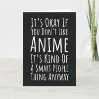 Cartes d'anime drôles pour les amateurs de manga o