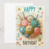 Cartes d'anniversaire (Devant / Derrière)