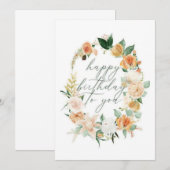 Cartes d'anniversaire  (Devant / Derrière)