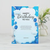 Cartes d'anniversaire (Debout devant)