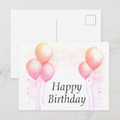 Cartes d'anniversaire (Devant / Derrière)
