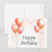 Cartes d'anniversaire (Devant / Derrière)