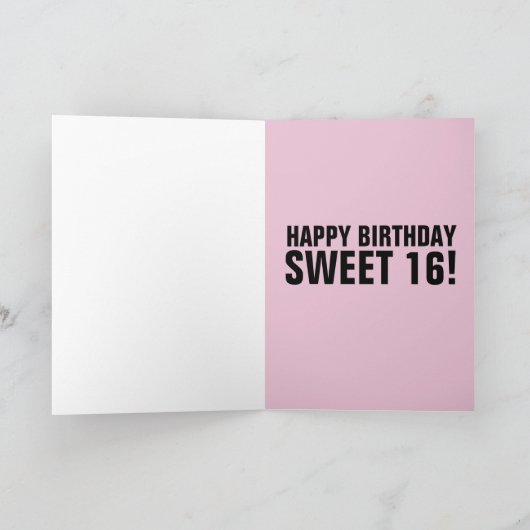 CARTES D'ANNIVERSAIRE 16 ROSES SUEET (Intérieur)