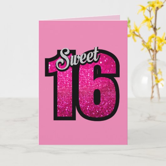 CARTES D'ANNIVERSAIRE 16 ROSES SUEET (Fleur jaune)