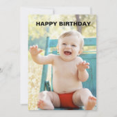 Cartes d'anniversaire 1 an (Devant)