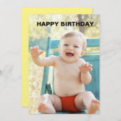 Cartes d'anniversaire 1ère année (Devant / Derrière)