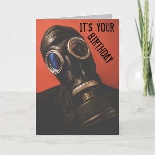 CARTES D'ANNIVERSAIRE 2023 GAS MASK