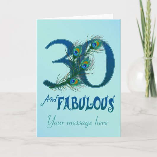 Cartes d'anniversaire 30e (Devant)