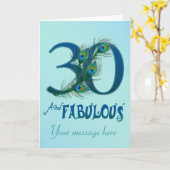 Cartes d'anniversaire 30e (Fleur jaune)
