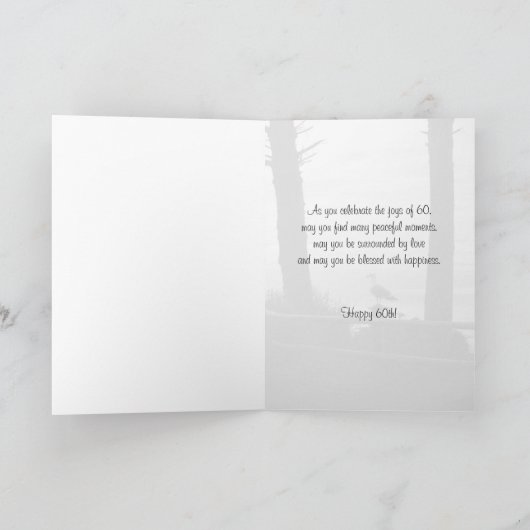 Cartes d'anniversaire 60e (Intérieur)