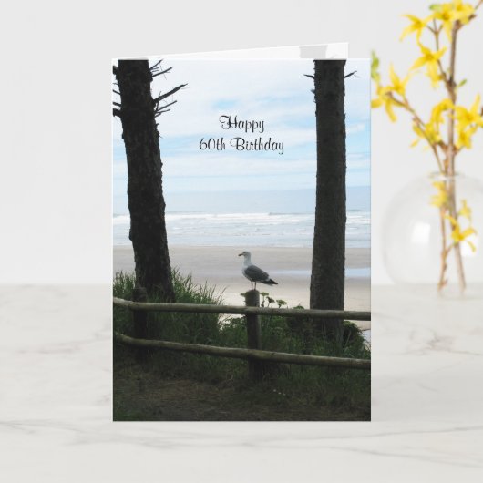 Cartes d'anniversaire 60e (Fleur jaune)