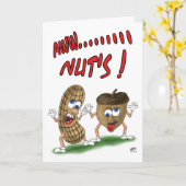 Cartes d'anniversaire amusantes : Aw Nuts (Fleur jaune)