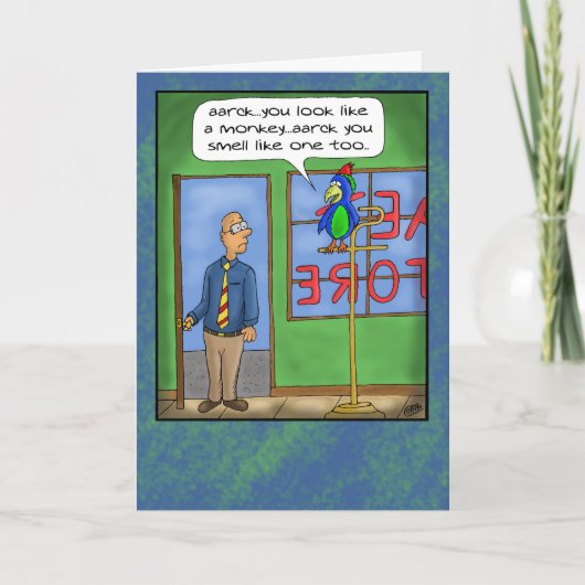 Cartes d'Anniversaire amusantes : Boutique pour an (Devant)