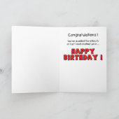 Cartes d'anniversaire amusantes : Burger Bash (Intérieur)