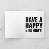 Cartes d'anniversaire amusantes, GANGSTER MAFIA GU (Intérieur)