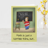 Cartes d'anniversaire amusantes : Maths d'annivers (Fleur jaune)