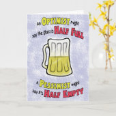 Cartes d'anniversaire amusantes : philosophie de l (Fleur jaune)